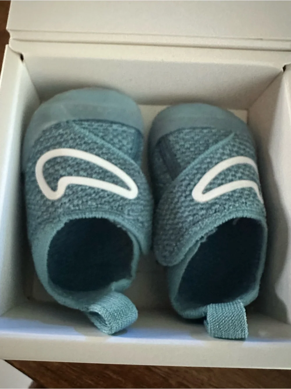 NIKE SWOOSH 1 (TD) DENIM BLUE Size 3C NEW
